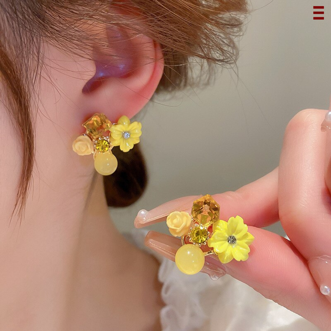 Colorful Floral Earrings – Hola! I'm Back | Sustainable Products
